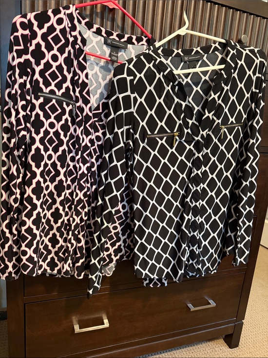 INC International Concepts Tops - 2 INC International Concepts blouses for work, office or WFH.